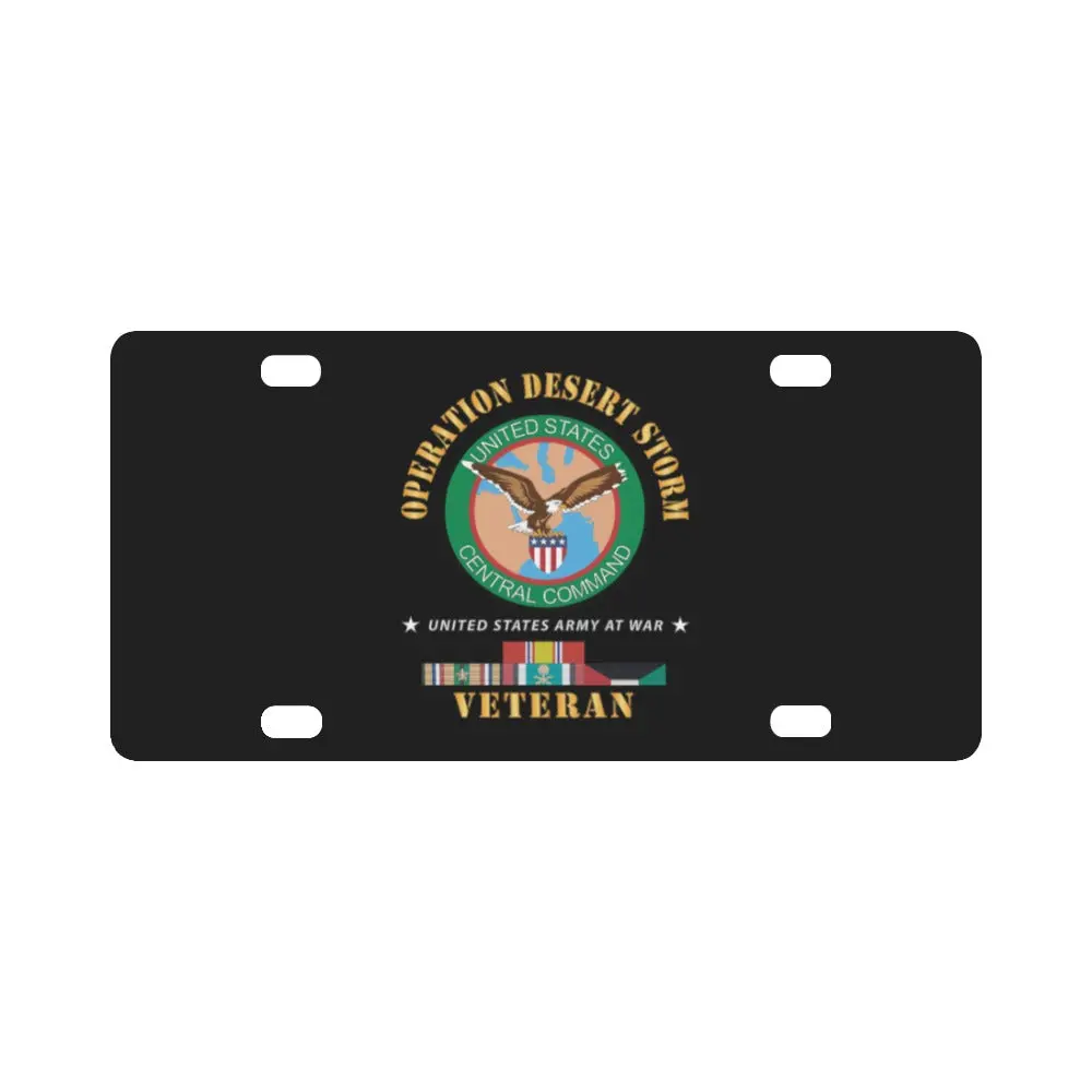 Army - Centcom - Operation Desert Storm - Gulf Svc X 300 Classic License Plate 1