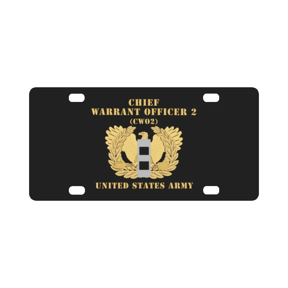 Army - Chief Warrant Officer - Cw02 - Flat - Eagle And Bar X 300 Classic License Plate 1