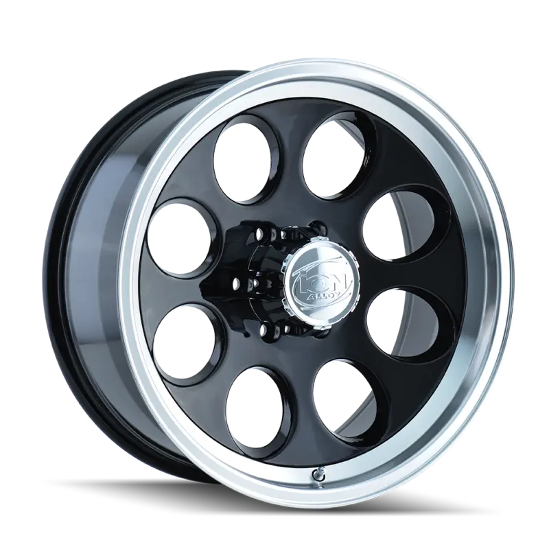 Ion Type 171 15X8 / 6X114.3 Bp / -27Mm Offset / 83.82Mm Hub Black/Machined Wheel 1