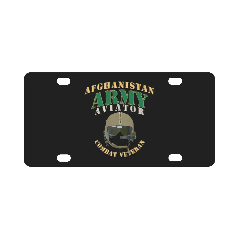 Army - Army - Aviator - Afghanistan War - Combat Vet X 300 Classic License Plate 1