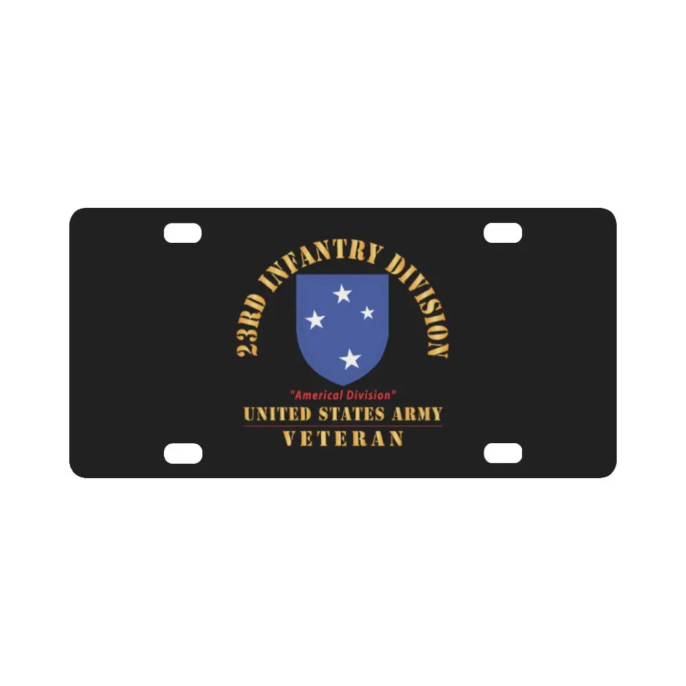 Army - Ssi - 23Rd Infantry Division - Americal Division - Us Army Veteran X 300 Classic License Plate 1