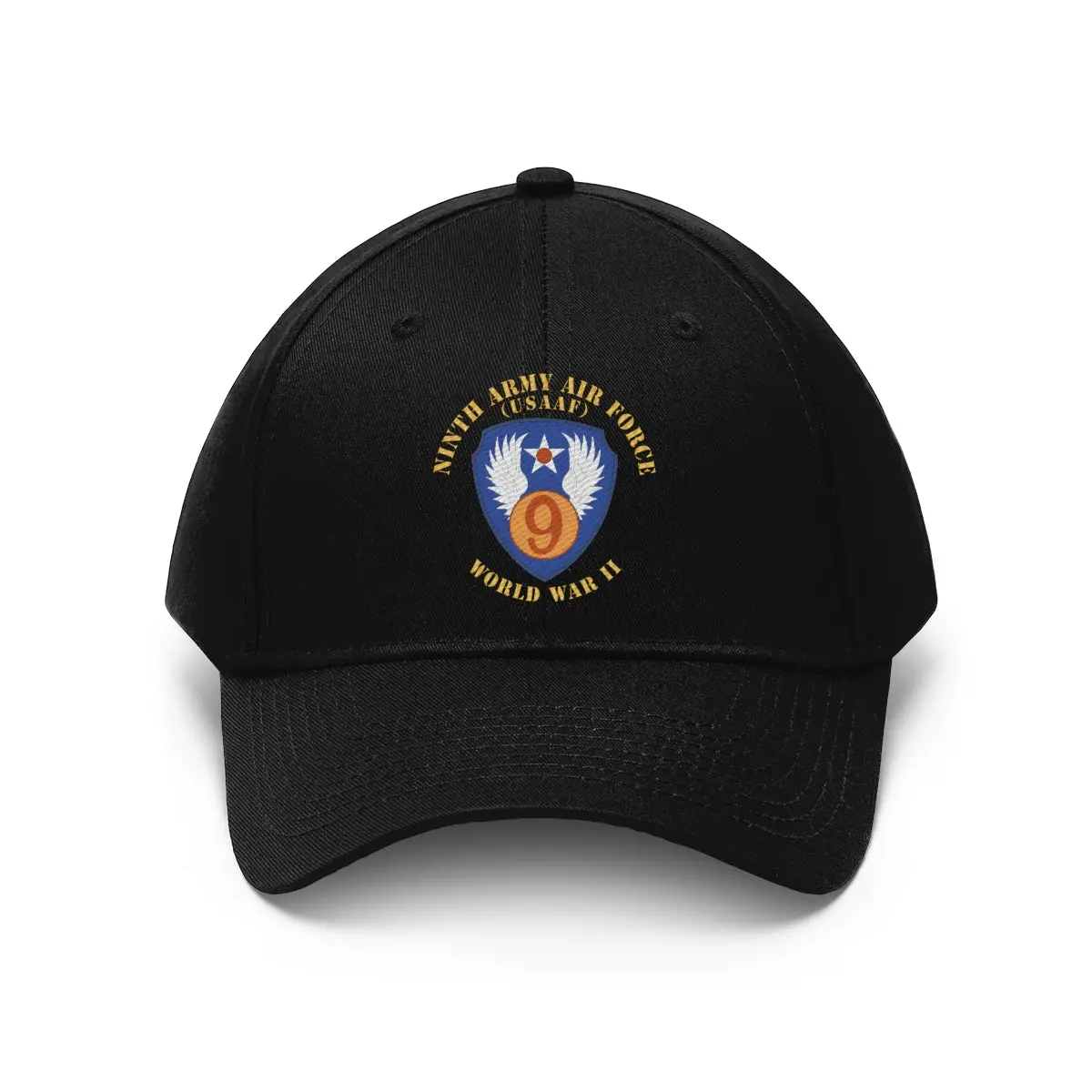 Unisex Twill Hat - Aac - Ssi - 9Th Air Force - Wwii - Usaaf X 300 - Direct To Garment (Dtg) Printing 1