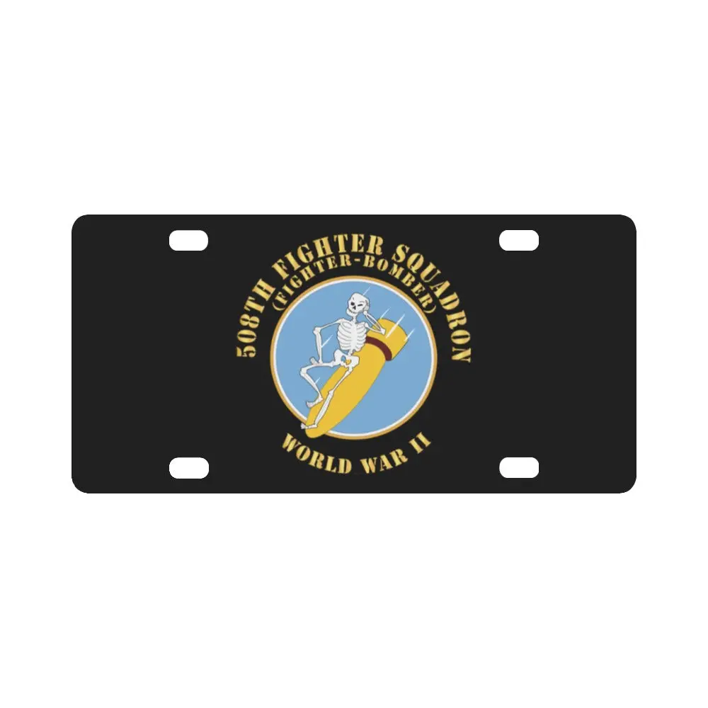 Aac - 508Th Fighter Squadron (Fighter Bomber), World War Ii X 300 Classic License Plate 1