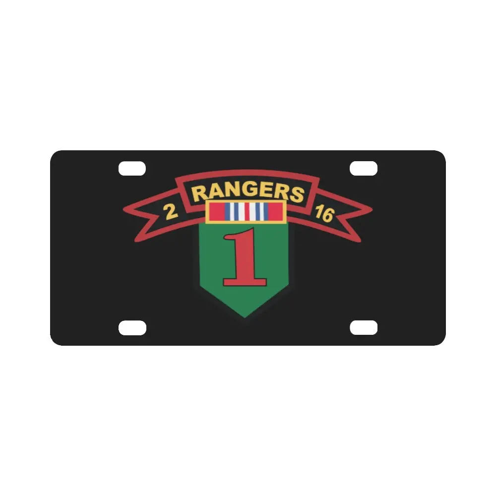 2Nd Bn, 16Th Infantry Regiment - Rangers X 300 Classic License Plate 1
