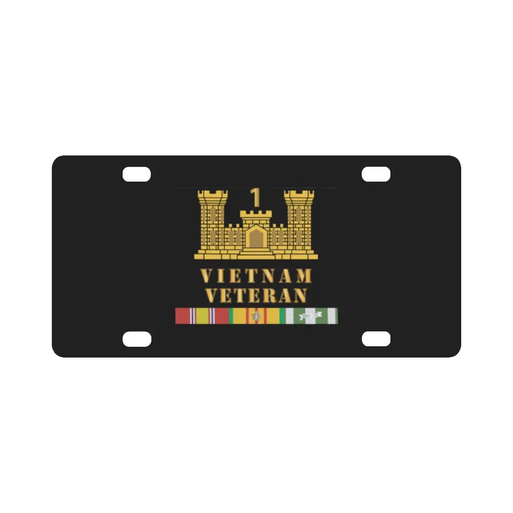 Army - 1St Engineer Battalion - Eng Branch - Vietnam Vet W Vn Svc X 300 Classic License Plate 1