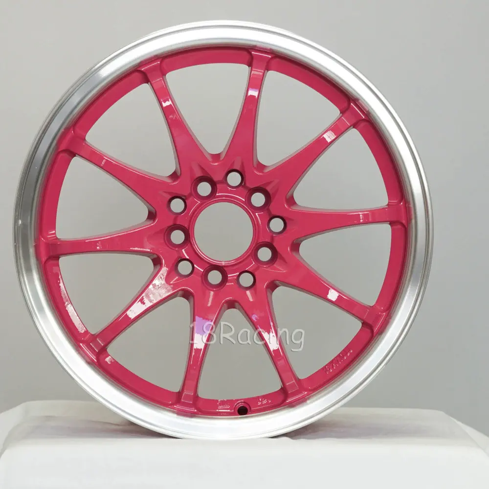 Rota Wheels Fighter 10 1670 5X100/114.3 40 73 Pink With Polish Lip 1