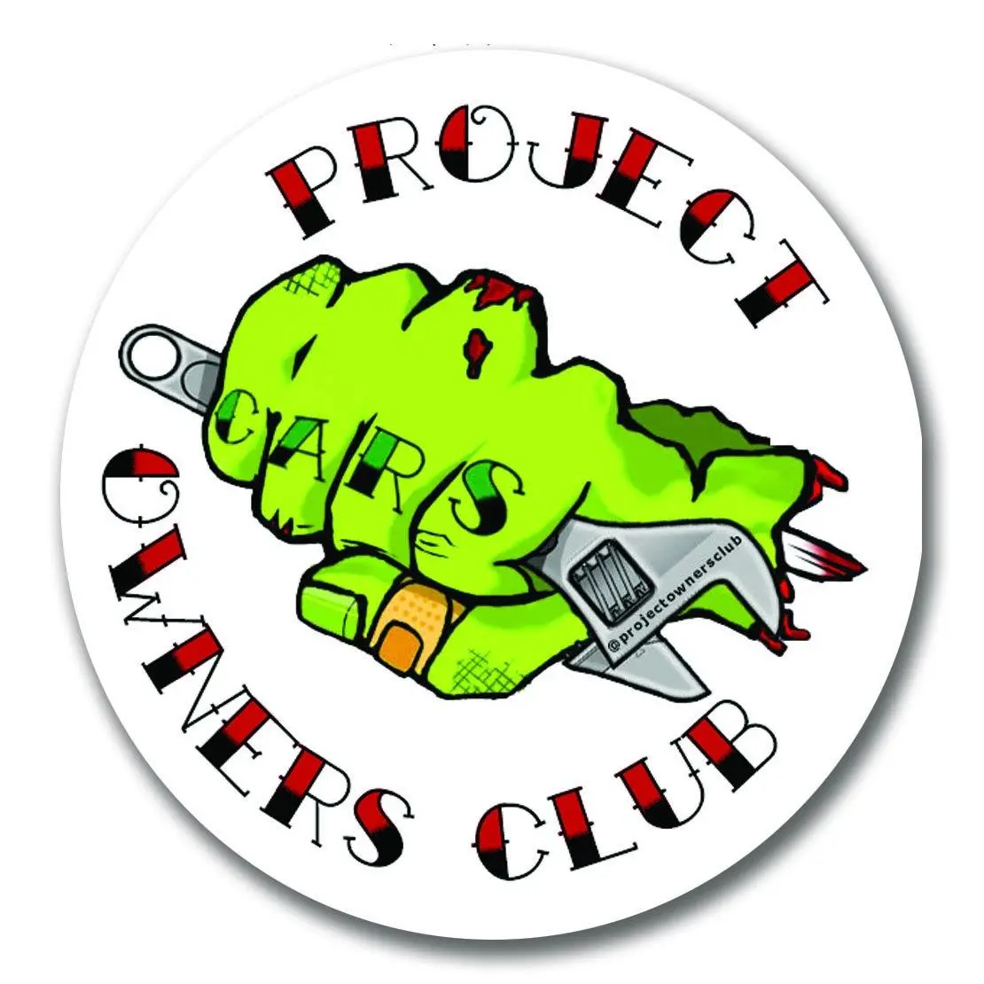 Project Owners Club Fist  80Mm Vinyl Sticker 1