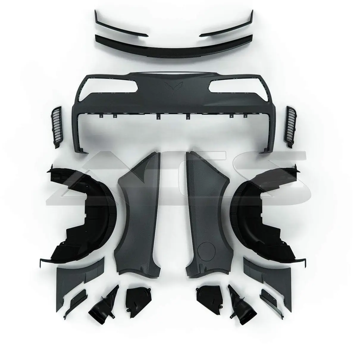 C7 Stingray Gm Rear Widebody Convertible, Z06 Scoop, W/ Rear Bumper 1