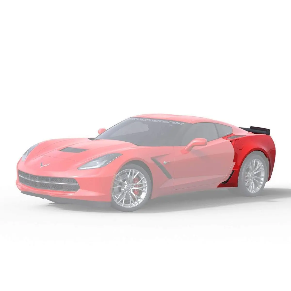 C7 Stingray Gm Rear Widebody Coupe, Z06 Scoop, W/ Rear Bumper 1