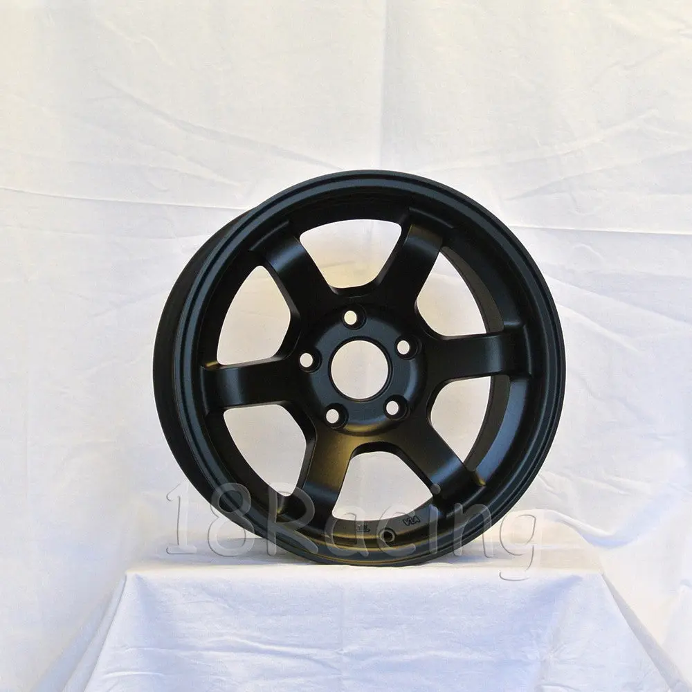 Rota Wheels Grid Concave 1590 4X100 36 67.1 Flat Black 15 Lbs 2