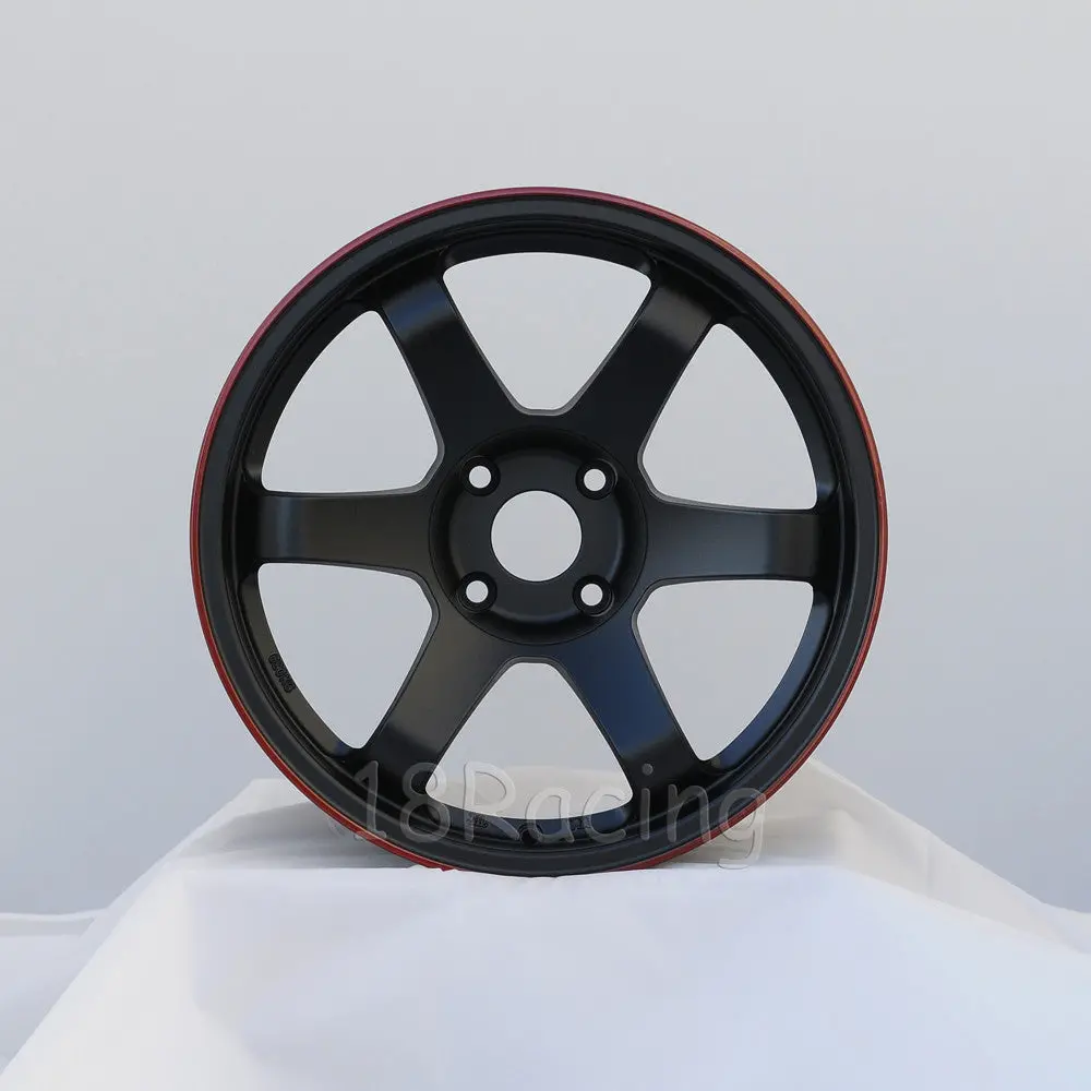 Rota Wheels Grid 1795 4X114.3 12 73 Flat Black With Red Line 1