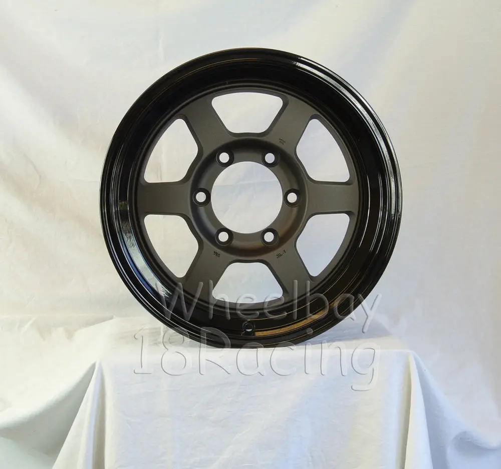 Rota Wheels Grid Type X 1680 6X139.7 5 110 Flat Gunmetal With Black Lip 1