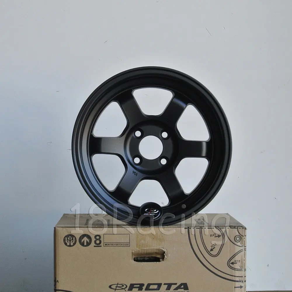 Rota Wheels Grid V 1570 4X100 0 67.1 Satin Black 1