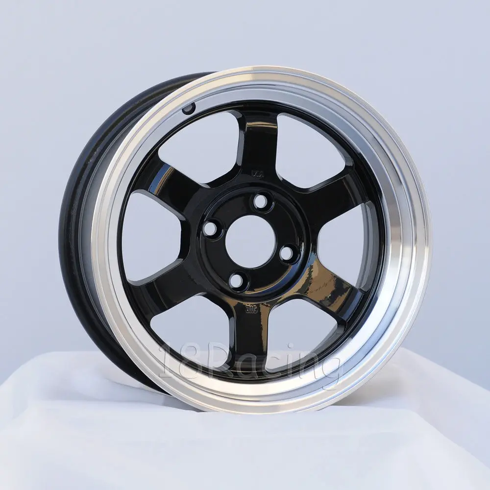 Rota Wheels Grid V 1570 4X100 20 67.1 Black With Polish Lip 2