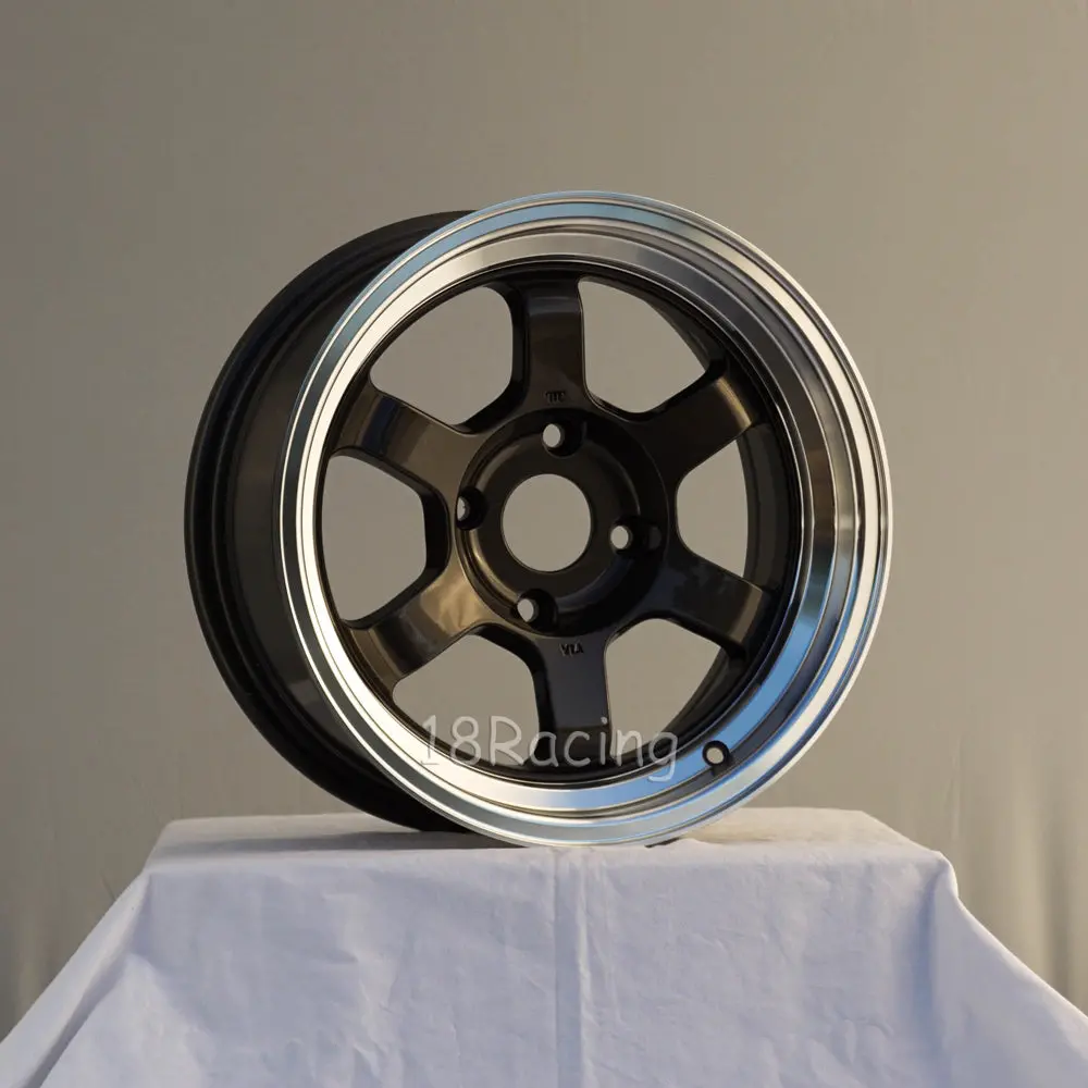Rota Wheels Grid V 1570 4X110 20 73 Gunmetal With Polish Lip 2