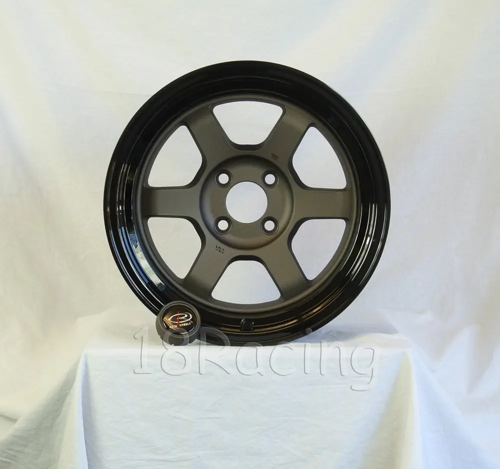 Rota Wheels Grid V 1570 4X114.3 20 73 Flat Gunmetal / Black Lip 1