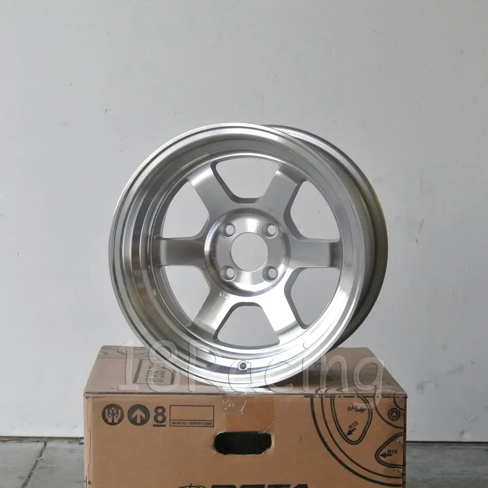 Rota Wheels Grid V 1680 4X114.3 0 73 Full Polish Silver 1