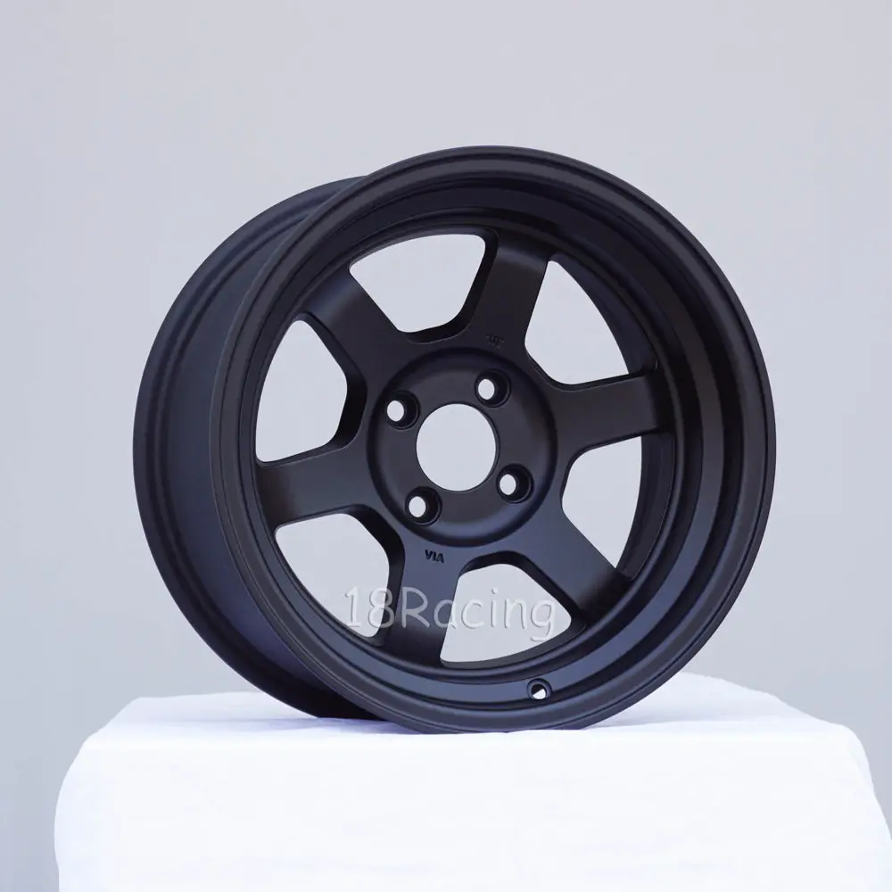 Rota Wheels Grid V 1580 4X114.3 0 73 Flat Black / Satin Black 1