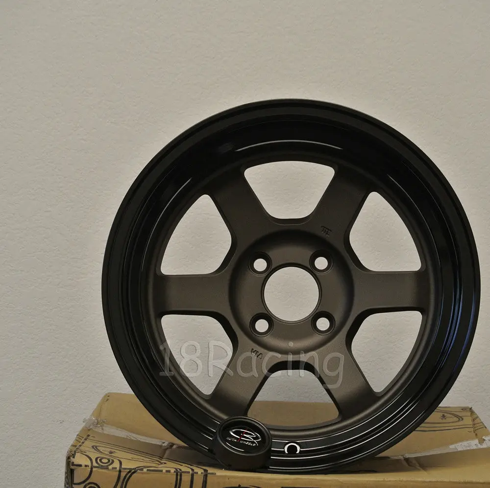 Rota Wheels Grid V 1680 4X114.3 0 73 Flat Gunmetal With Yamaha Black Lip 1