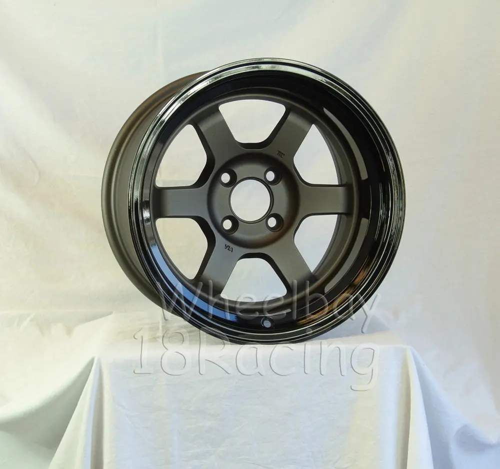 Rota Wheels Grid V 1690 4X114.3 -15 73 Flat Gunmetal With Black Lip. 1