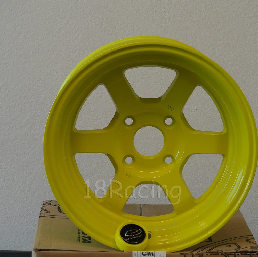 Rota Wheels Grid V 1590 4X114.3 0 73 Highlight Yellow 1
