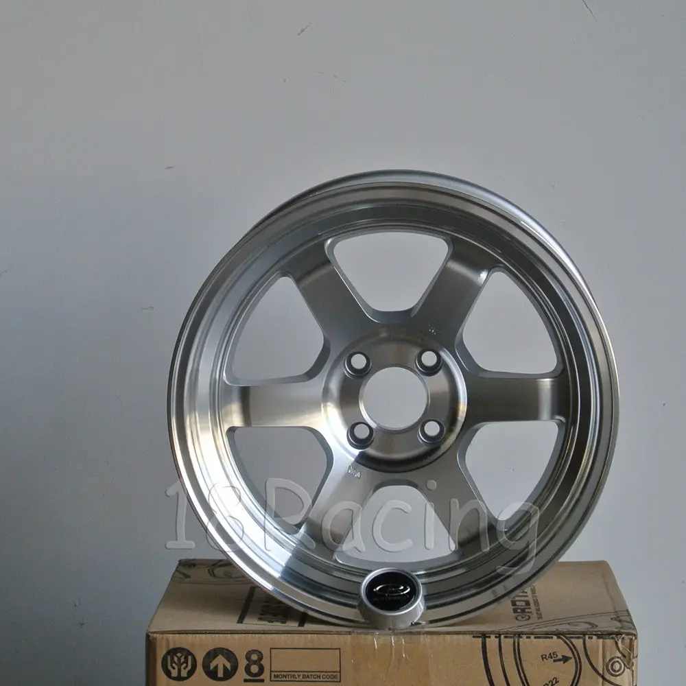 Rota Wheels Grid V 1680 4X100 0 67.1 Full Polish Silver 1