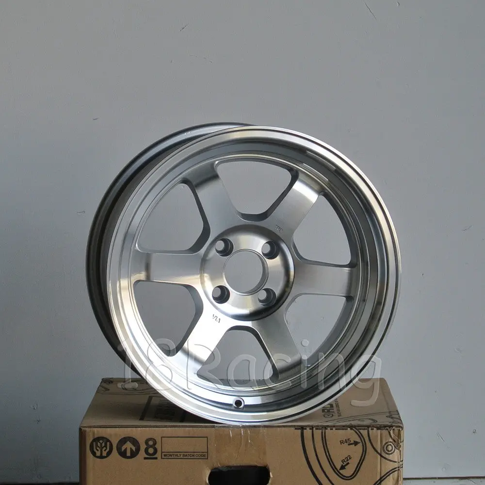 Rota Wheels Grid V 1680 4X100 0 67.1 Full Polish Silver 2