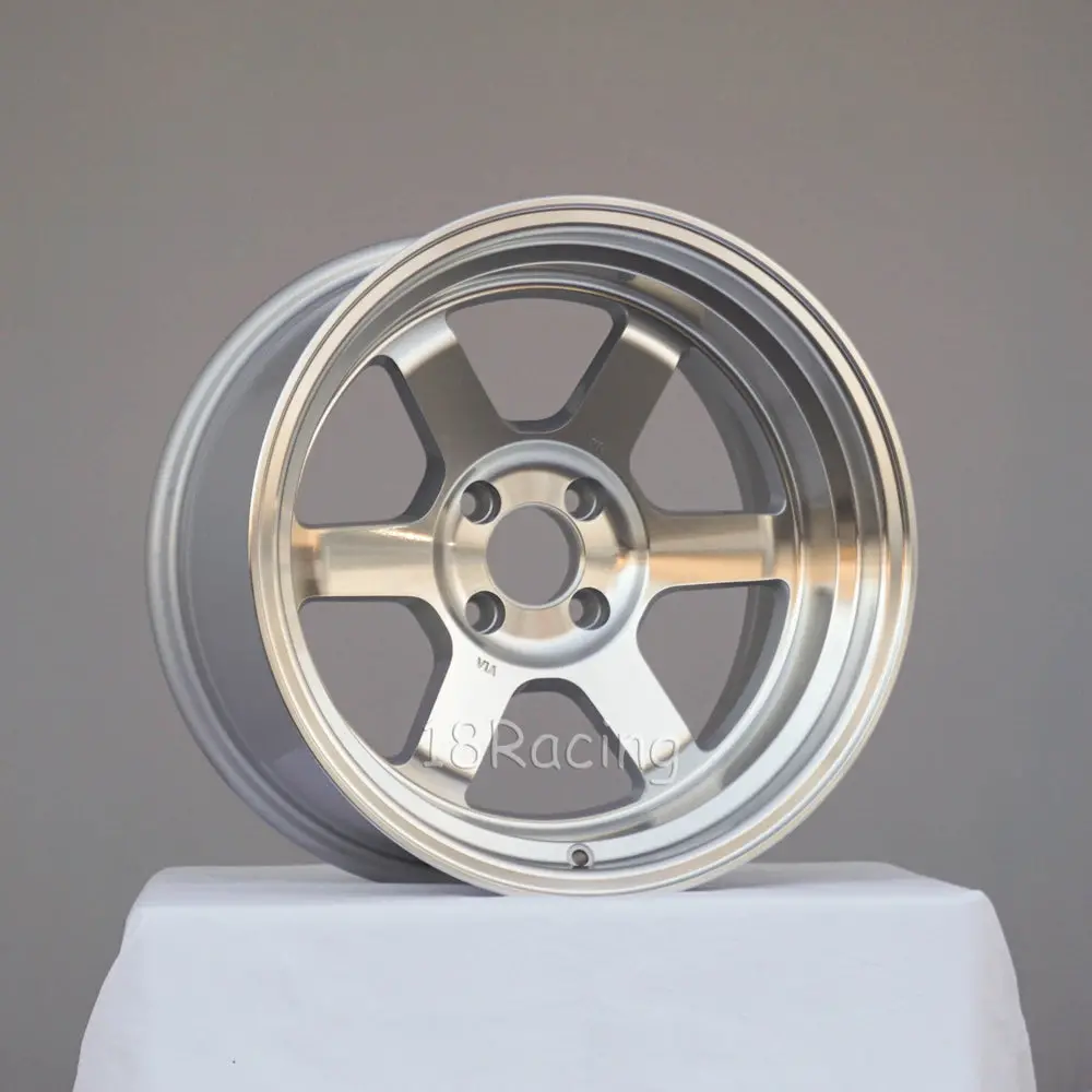Rota Wheels Grid V 1690 4X100 -15 67.1 Full Polish Silver 1