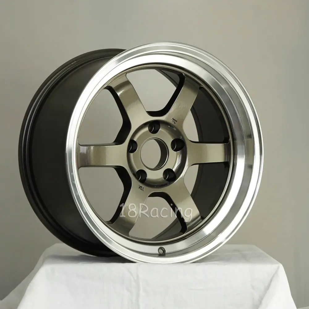 Rota Wheels Grid V 1790 5X114.3 20 73 Gunmetal With Polish Lip 2