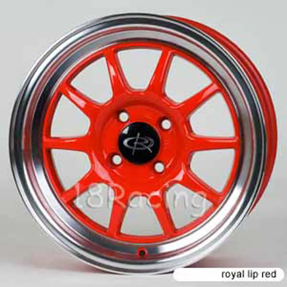 Rota Wheels Gt3 1570 4X100 40 67.1 Red With Polish Lip 1