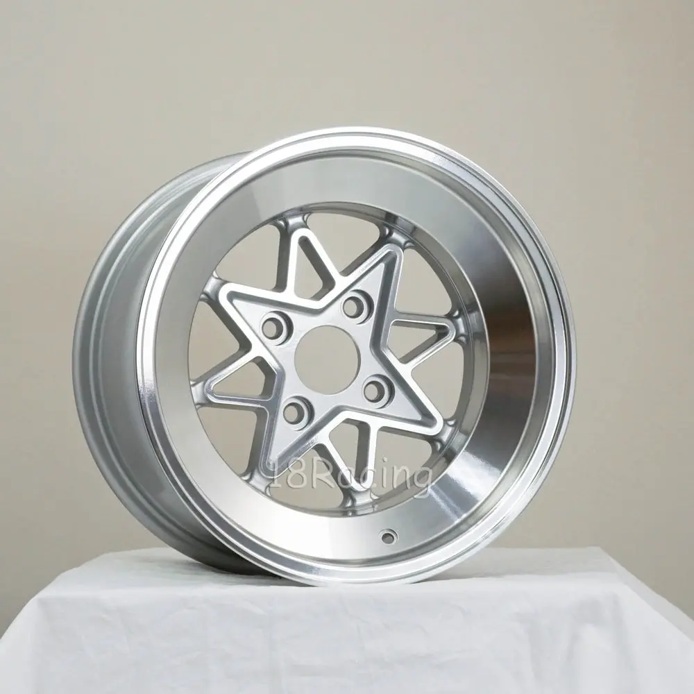 Rota Wheels Hachiju 1590 4X100 -15 67.1  Full Polish Silver 1