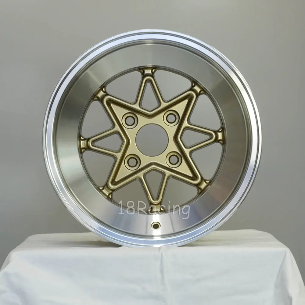 Rota Wheels Hachiju 1580 4X114.3 0 73  Gold With Polish Lip 1