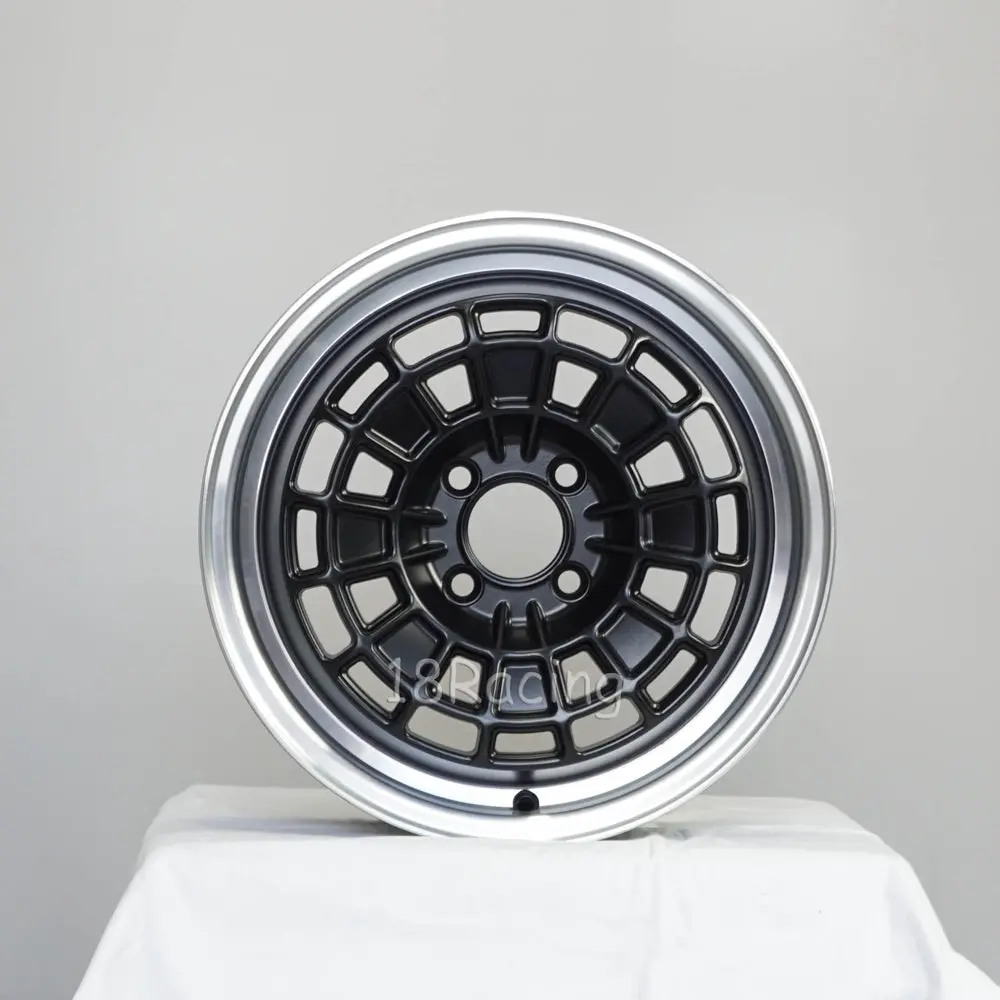Rota Wheels Hb10 1570 4X100 35 67.1 Flat Black With Polish Lip 1