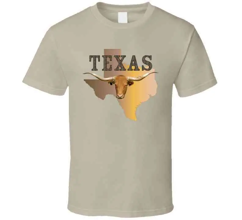 Texas Rattler Skin State Map with Longhorn Design – Classic T-Shirt, Crewneck Sweatshirt, Hoodie & Long-Sleeve Tee - Image 5