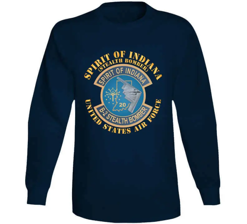 USAF B-2 Spirit of Indiana Stealth Bomber X300 Graphic T-Shirt - Image 14