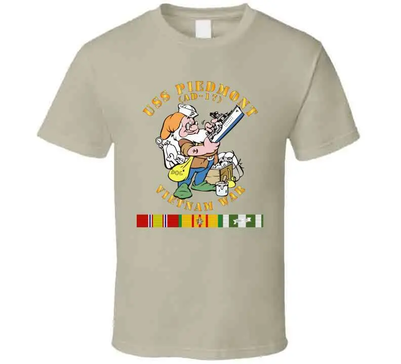 Vietnam War USS Piedmont AD-17 Navy Women's T-Shirt - Image 8
