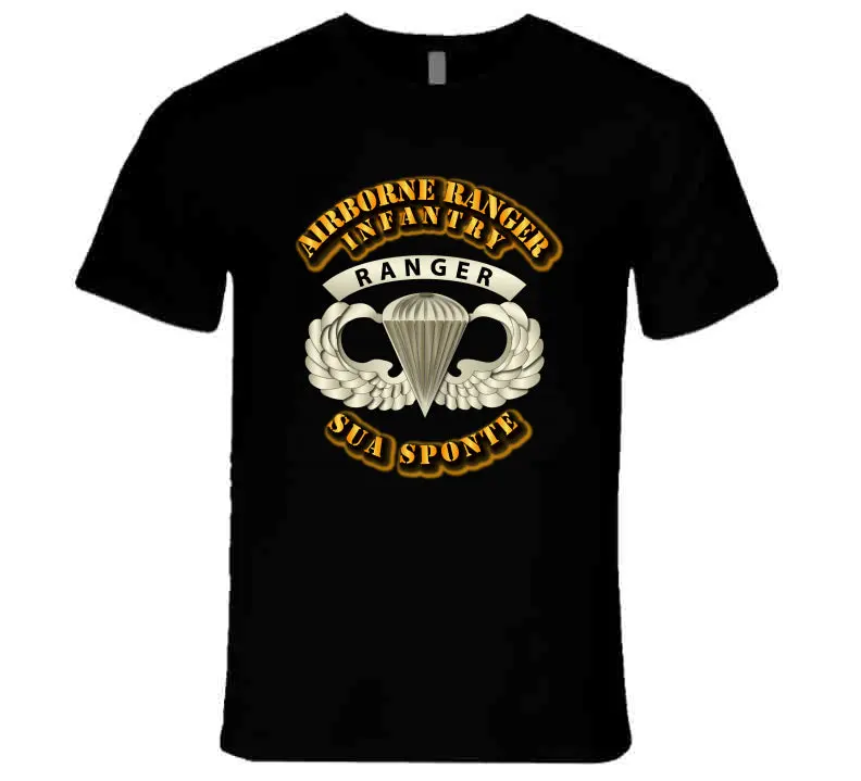 Sof - Airborne Badge - Ranger - Sua Sponte - T-Shirts - Premium 1