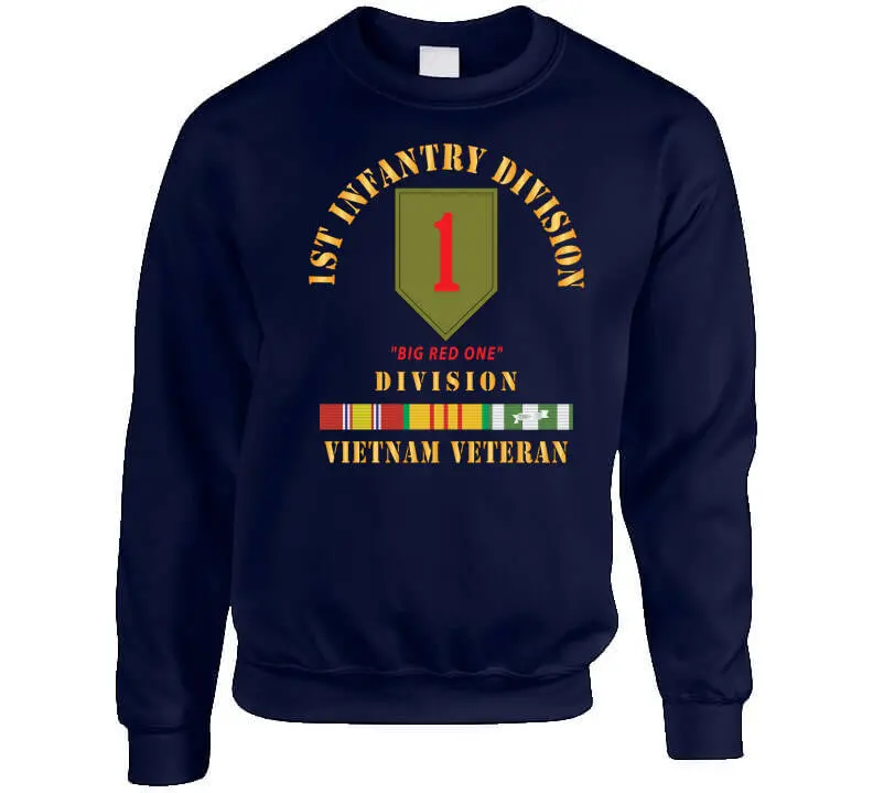 Authentic Army 1st Infantry Division 'Big Red One' Vietnam War Veteran T-Shirt Featuring VN Service Bar - Image 8