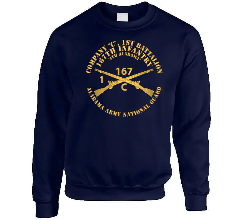 Military Veteran T-Shirt Honoring Company C, 1st Battalion, 167th Infantry Regiment, 4th Alabama ALARNG - Image 7