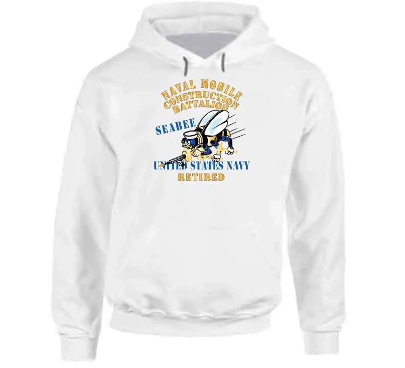 Navy Seabee Retired X300 Unisex T-Shirt, Crewneck Sweatshirt, Pullover Hoodie & Long-Sleeve Top - Image 11