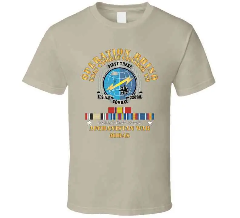 Sof - Operation Rhino - Afghanistan - Usaf Combat Control W Svc - Midas X 300 T Shirt 5