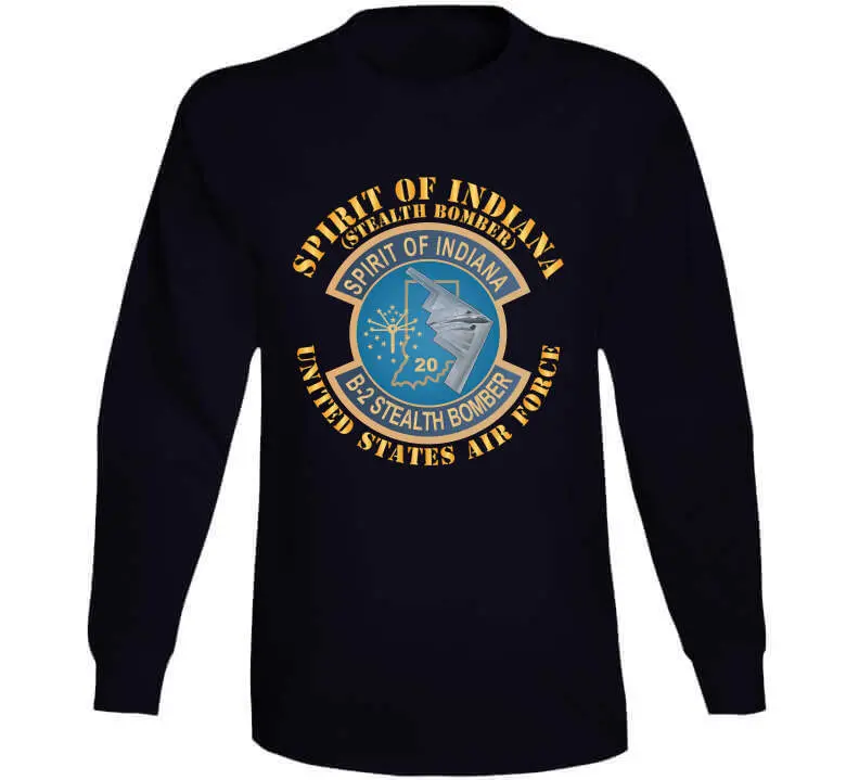 USAF B-2 Spirit of Indiana Stealth Bomber X300 Graphic T-Shirt - Image 13