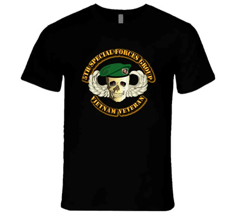 5Th Special Forces Group - Skill Wings Beret - T-Shirts - Premium 1