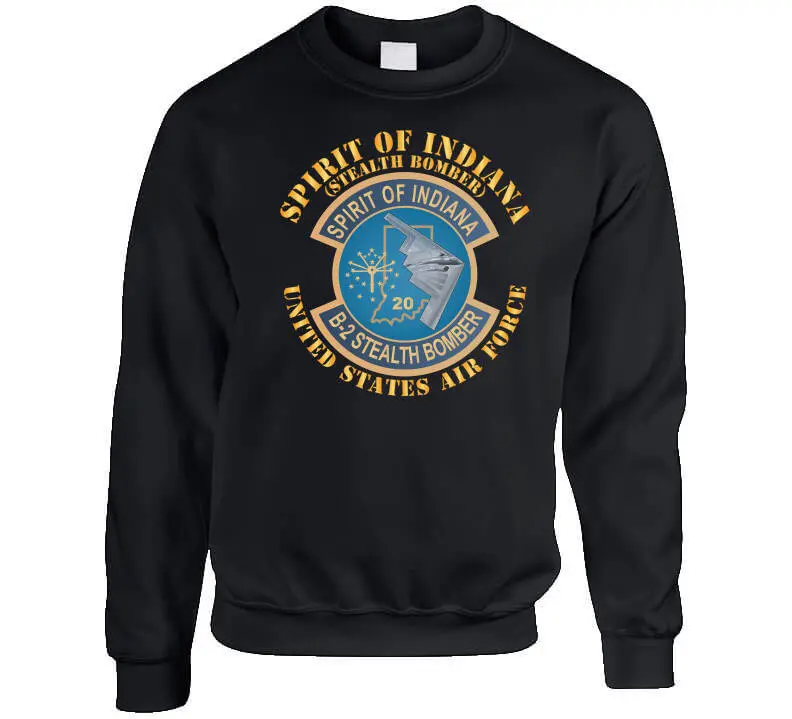 USAF B-2 Spirit of Indiana Stealth Bomber X300 Graphic T-Shirt - Image 7