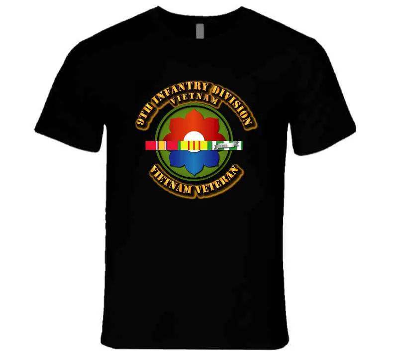 9Th Infantry Division W Svc Ribbons - T-Shirts - Premium 1
