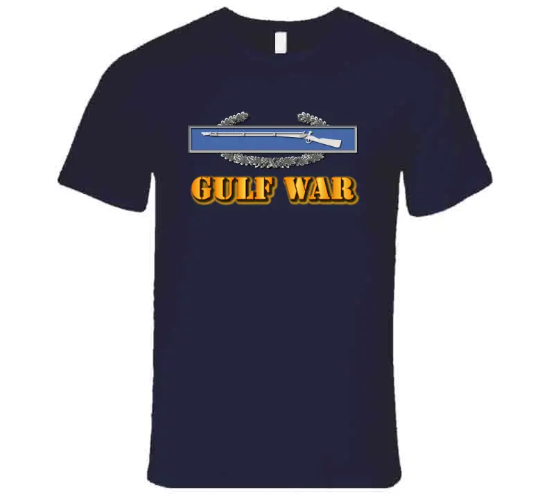 Premium Veteran T-Shirt Featuring Army CIB and Gulf War Tribute - Image 4