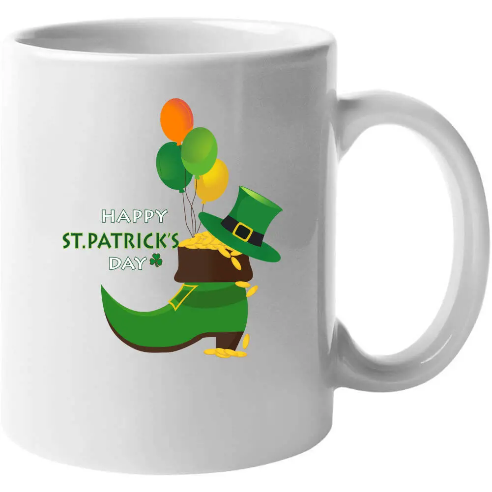 St. Patrick's Day Leprechaun Shoe Sweatshirt with Gold Coins Design - Image 15
