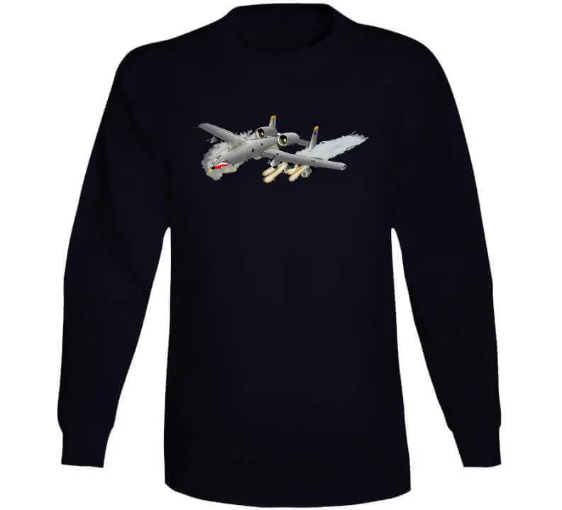 USAF A-10 Thunderbolt II Attack Jet T-Shirt, Crewneck Sweatshirt, Hoodie & Long Sleeve Apparel - Image 12