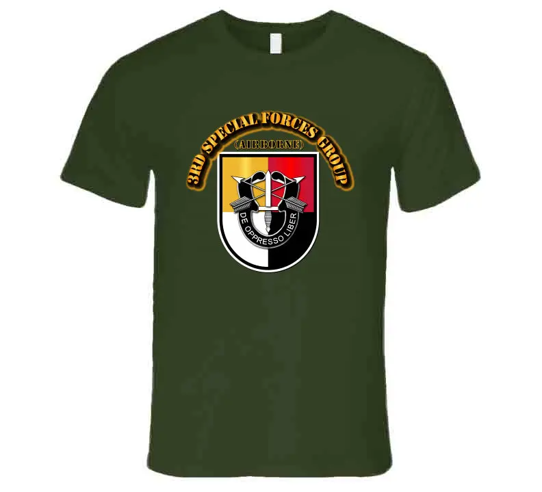 High-Quality Tactical T-Shirts Featuring 3rd Special Forces Group Flash Design - Image 3