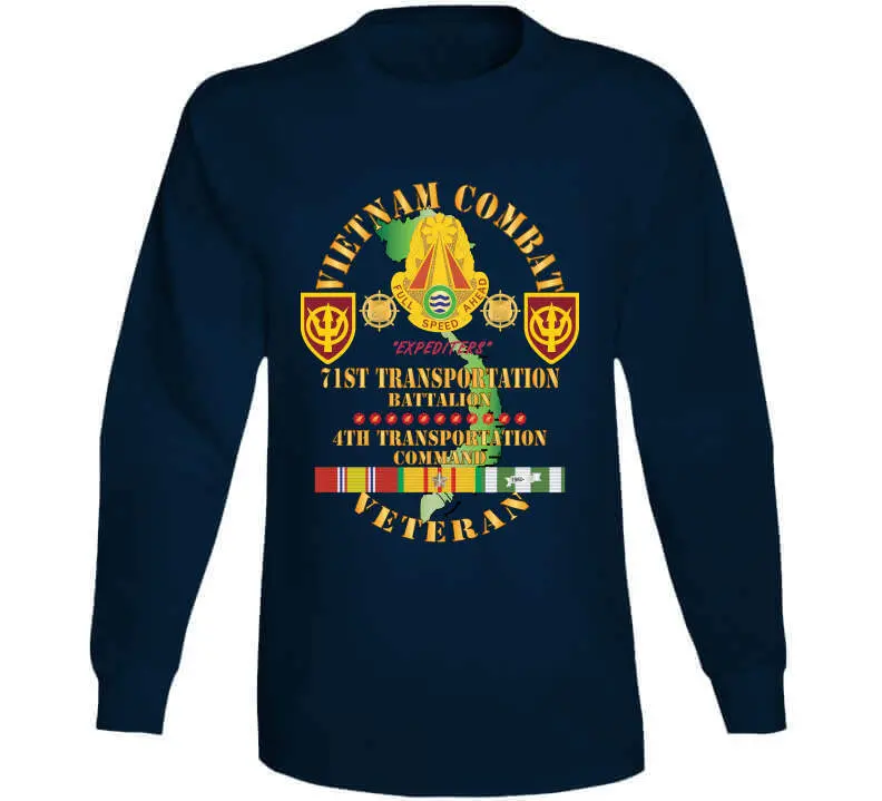 Vietnam War Veteran T-Shirt Honoring the 71st Transportation Battalion, 4th Transportation Command - Image 13